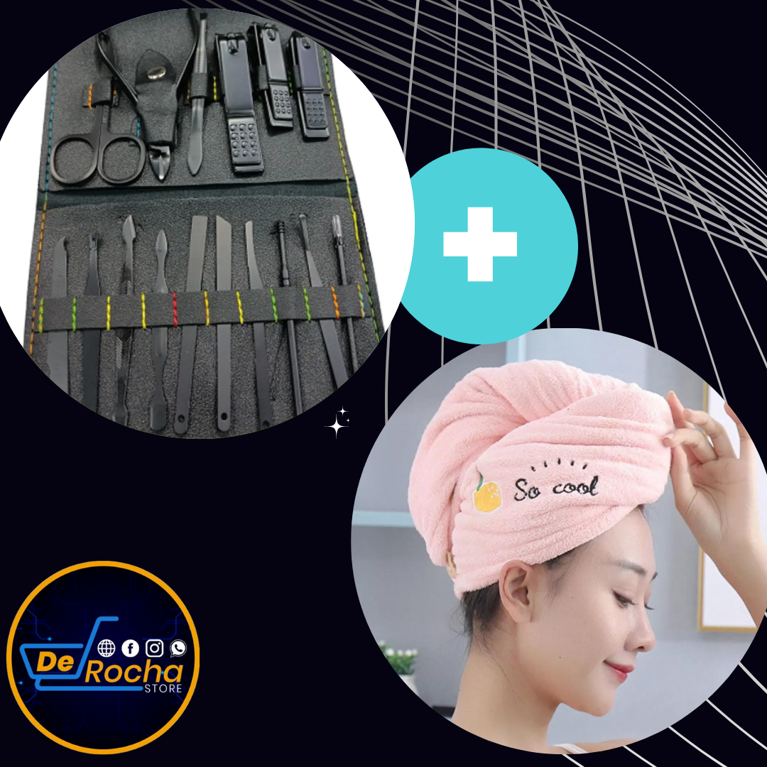 Kit manicure+ toalla microfibra